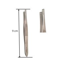 Szemöldök csipesz  ferde vég fényes